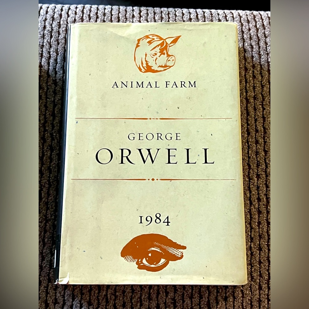 George Orwell Combo Hardcover Animal Farm 1984 Dystopian 1st Edition Classics